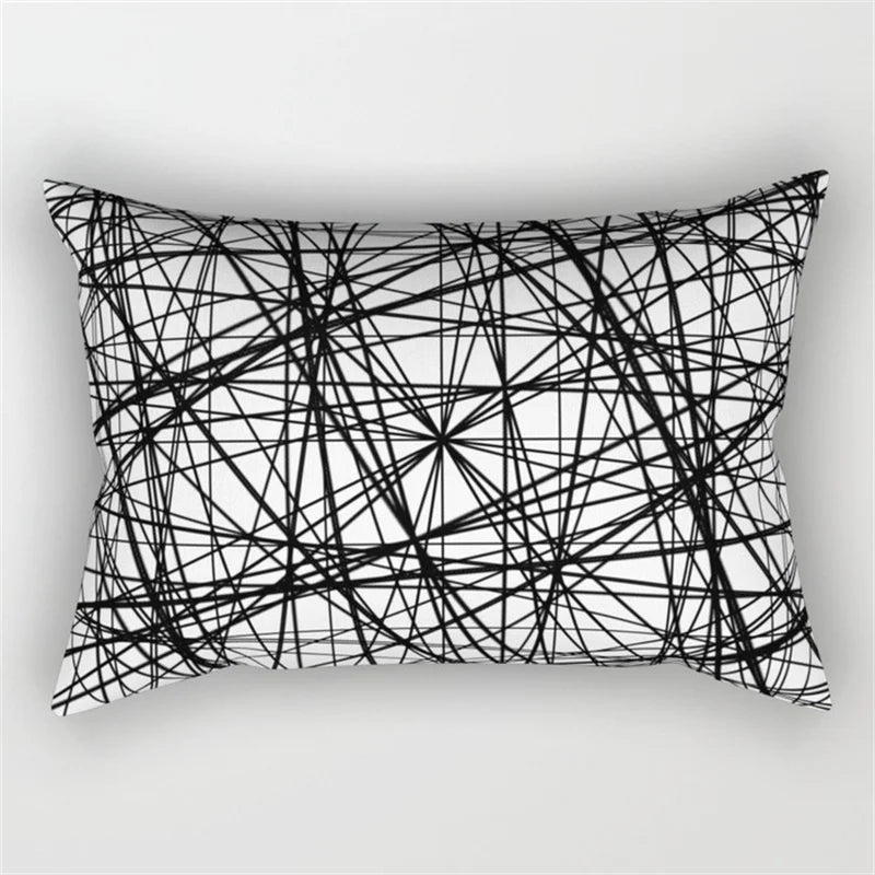 Decorbites™ Geometrisches Wellenlinien-Taljen-Kissenbezug-Set