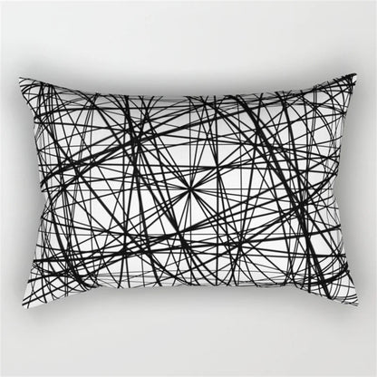 Decorbites™ Geometrisches Wellenlinien-Taljen-Kissenbezug-Set