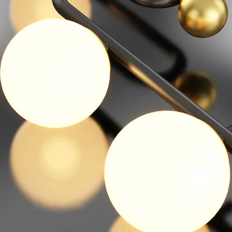 Decorbites™ Glas-Kugeln-LED-Hängelampe für Esszimmer, Wohnzimmer, Schlafzimmer, Küche