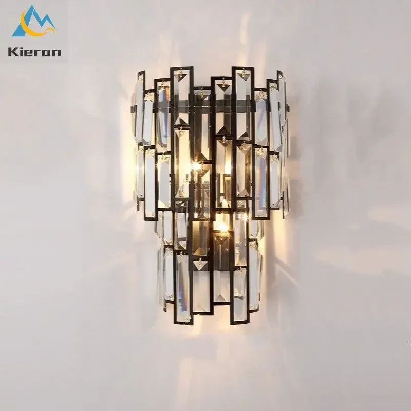 DecorBites™ Crystal LED Wall Lamp for Bedroom Living Room Study Minimalist Design