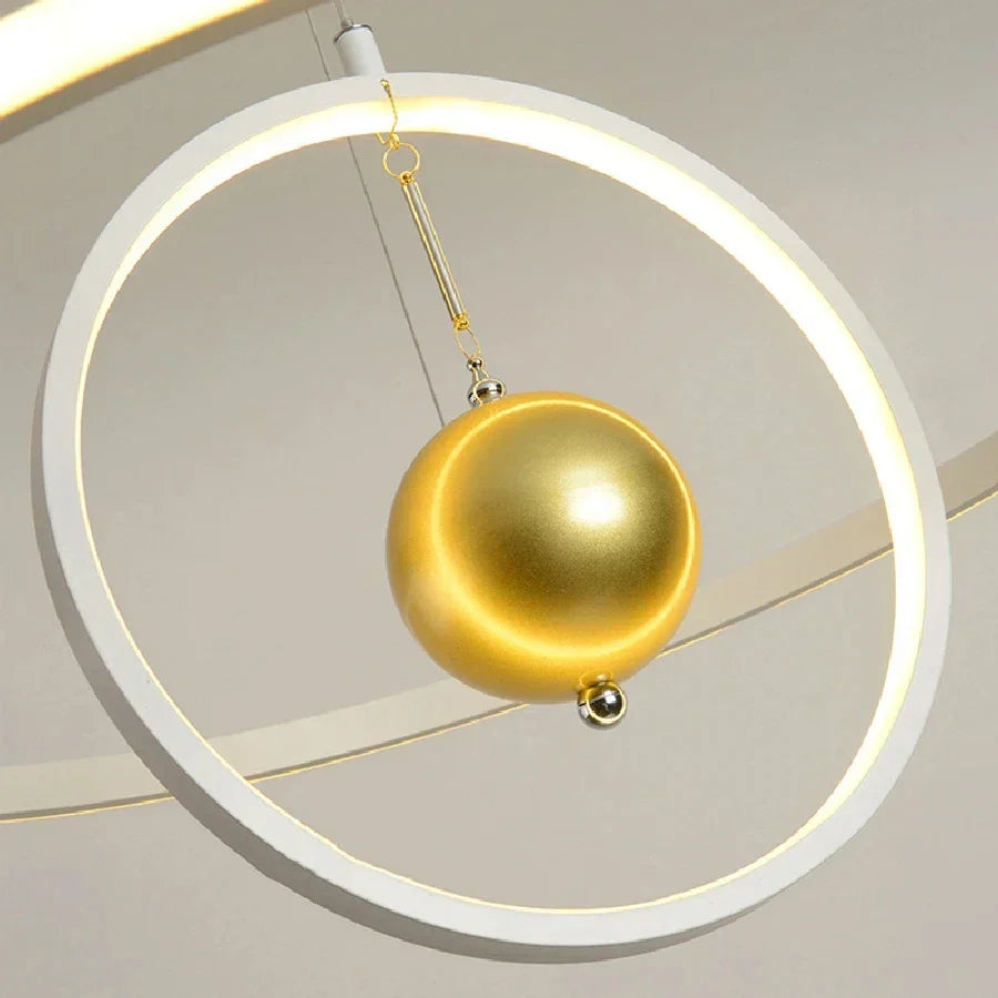 Decorbites™ Rundes Eisenkugel-Hängeleuchter LED-Beleuchtungseinrichtung