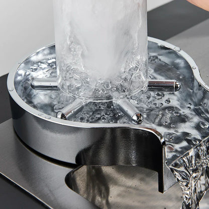 DecorBites™ Glass Rinser Faucet: Automatic Cup & Pitcher Washer for Kitchen Sink