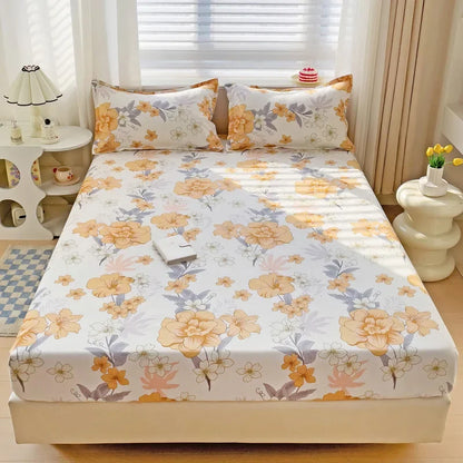 Decorbites™ Japanischer Stil Dickes Spannbettlaken für Queen-/King-Size-Bett