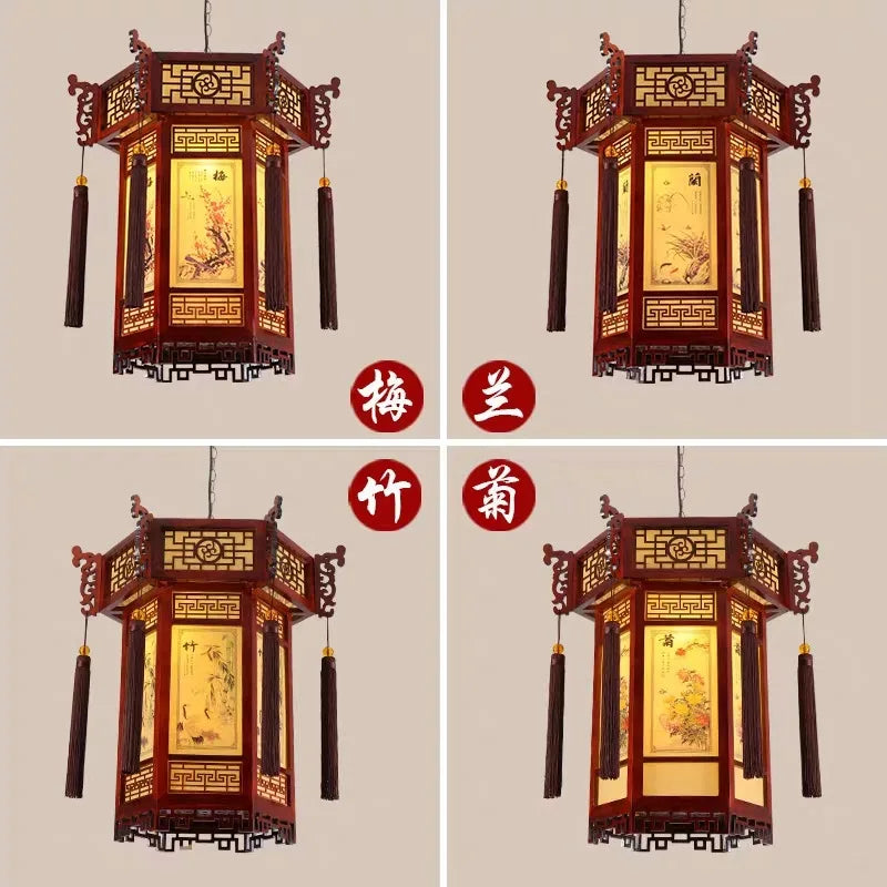 Decorbites™ Bambus-Laternen-Hängeleuchten: Klassische chinesische Schönheit für die Hausdekoration
