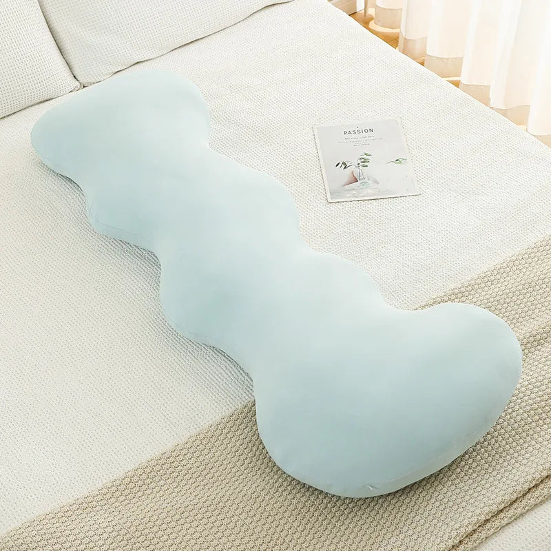 DecorBites™ Ice Cream Wavy Soft Plush Pillow for Girls Bedroom & Sofa