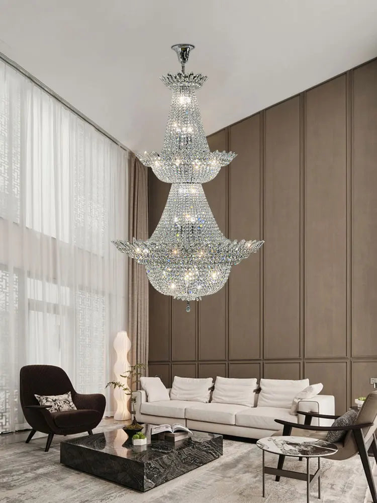 Decorbites™ Kristall-LED-Kronleuchter-Leuchte für luxuriöse Wohnzimmer-Dekoration