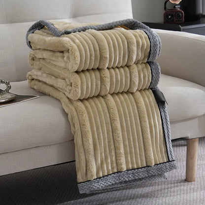 Decorbites™ Leichtes Luxus-Sofadecke für Herbst/Winter, gemütliche Decke für Büro und Schlafzimmer