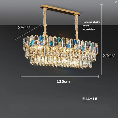 Decorbites™ dimmbare LED-Muschel-Kristall-Leuchter für das Wohnzimmer