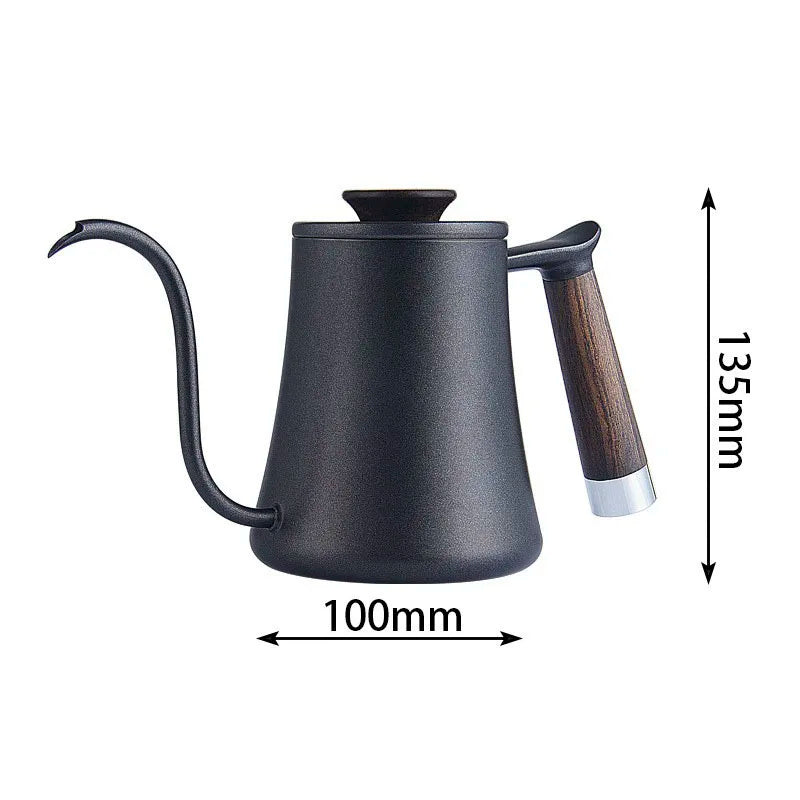 Decorbites™ Gänsehals-Pour-Over-Kanne mit Holzegriff – Kaffeuzubehör