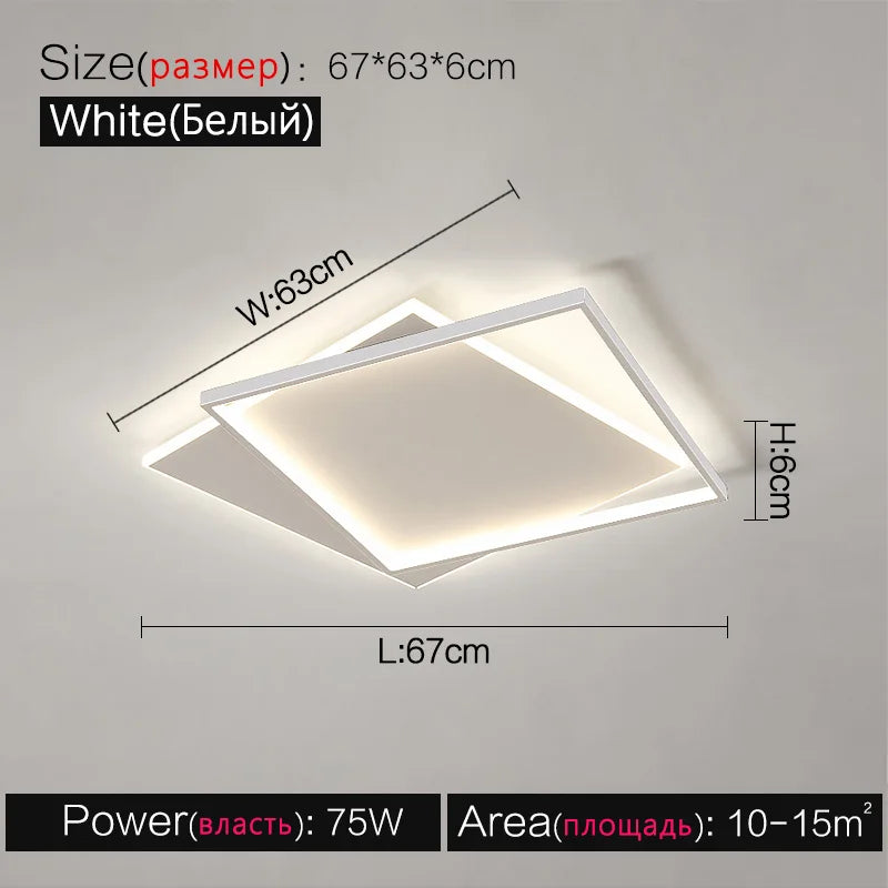 Decorbites™ LED-Deckenleuchte-Set – Modern minimalistisches nordisches Schlafzimmer-Wohnzimmer-Beleuchtung