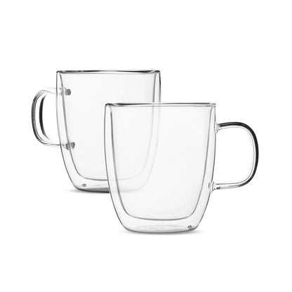 Decorbites™ Doppelwandiges Glas-Kaffeetasse 250/350 ml hitzebeständig für Latte Milch Zitronensaft