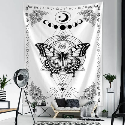 DecorBites™ Geometric Butterfly Tapestry Wall Hanging for Bohemian Home Decor