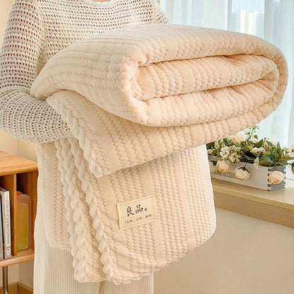Decorbites™ Doppelseitige Jacquard-Milchsamt-Decke - Winterwarme Sofabezug