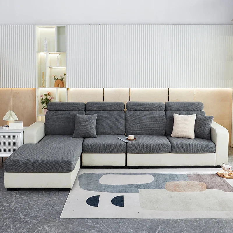 Decorbites™ Jacquard-Samt-Sofabezug - Polarfleece-Dehnbare Schoner