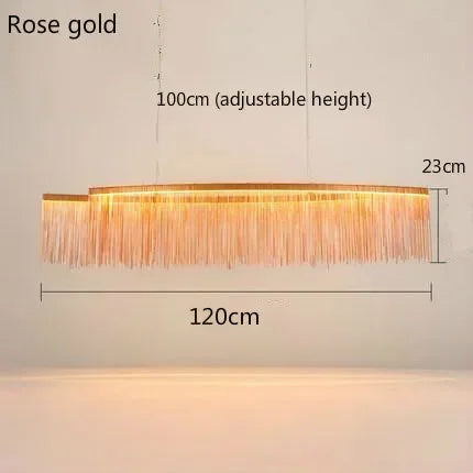 Aluminum Tassel LED Chandelier