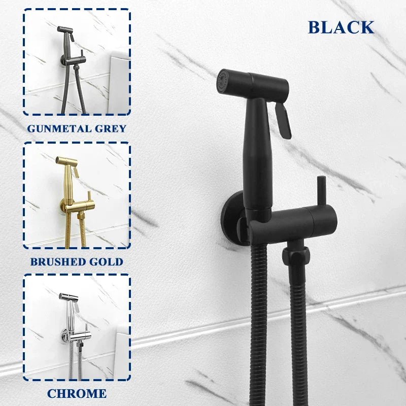 Decorbites™ Gold Bidet Armatur Handbrause Einzelner Kaltwassertapfer Hygienische Toilettendusche