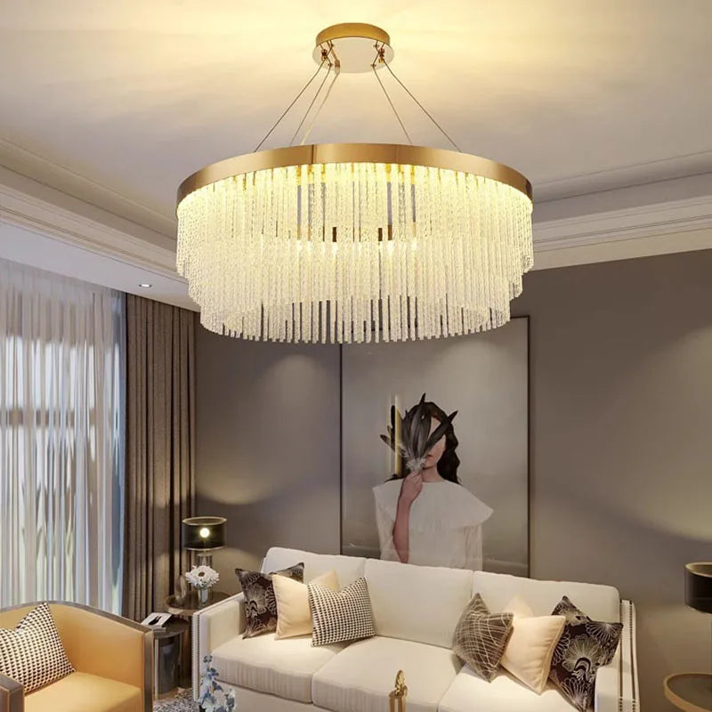 Bronze Industrial LED Chandelier