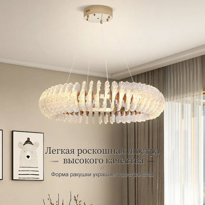 Decorbites™ Korallenblumen-Kristall-Leuchter: Moderne Luxus-LED-Pendelleuchte für Zuhause