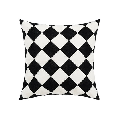 Decorbites™ Daisy Gelb Blumen Geometrisches Kissenbezug - Weiches Gemütliches Stickerei für das Wohnzimmer