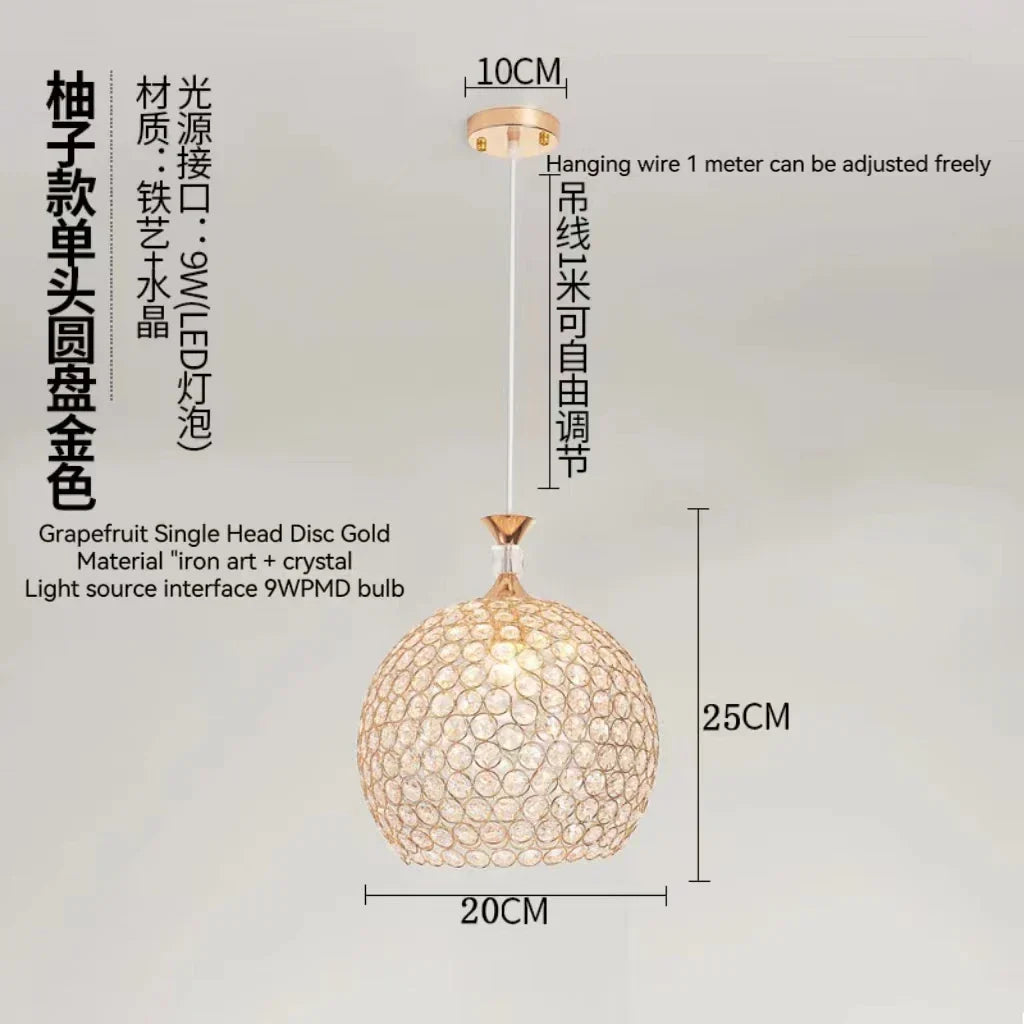 DecorBites™ Crystal Gold Ceiling Chandelier | Modern LED Luxury Lighting for Hall