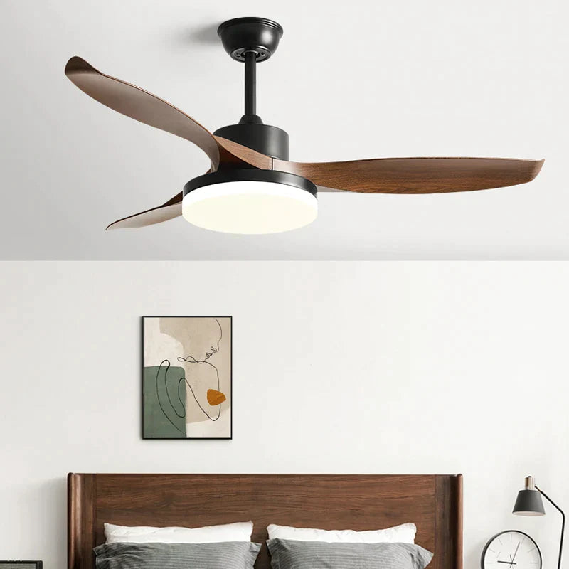 DecorBites™ 52" DC Ceiling Fan with 3 ABS Blades and 60W LED Light, Remote Control
