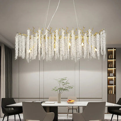 Decorbites™ Kristall-Metall-Kronleuchter: Elegante Luxus-Hängeleuchte für die Dekoration von Zuhause und Hotel