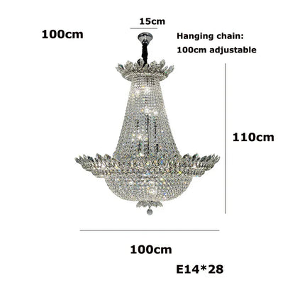 Decorbites™ Kristall-LED-Kronleuchter-Leuchte für luxuriöse Wohnzimmer-Dekoration