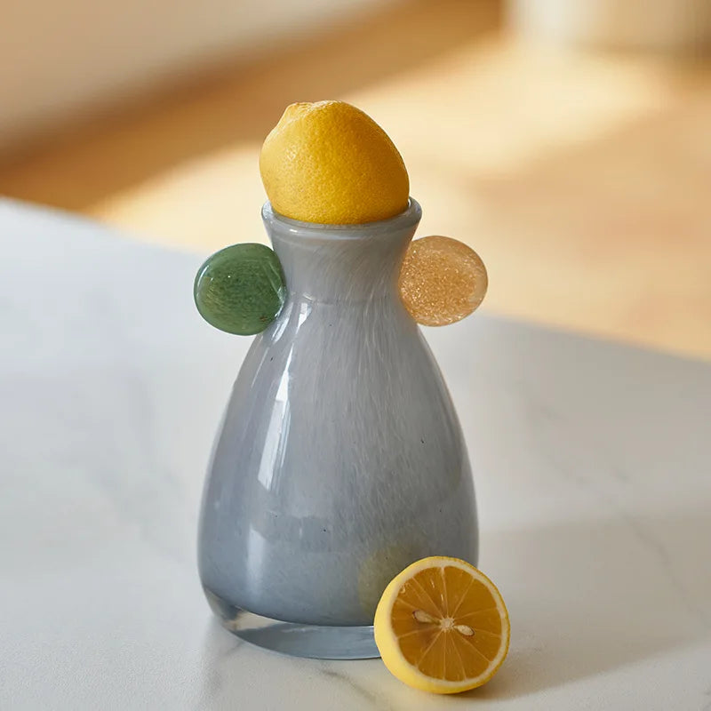 Decorbites™ Geometrische Glasvase - Bunte Akzent-Dekoration für das Zuhause