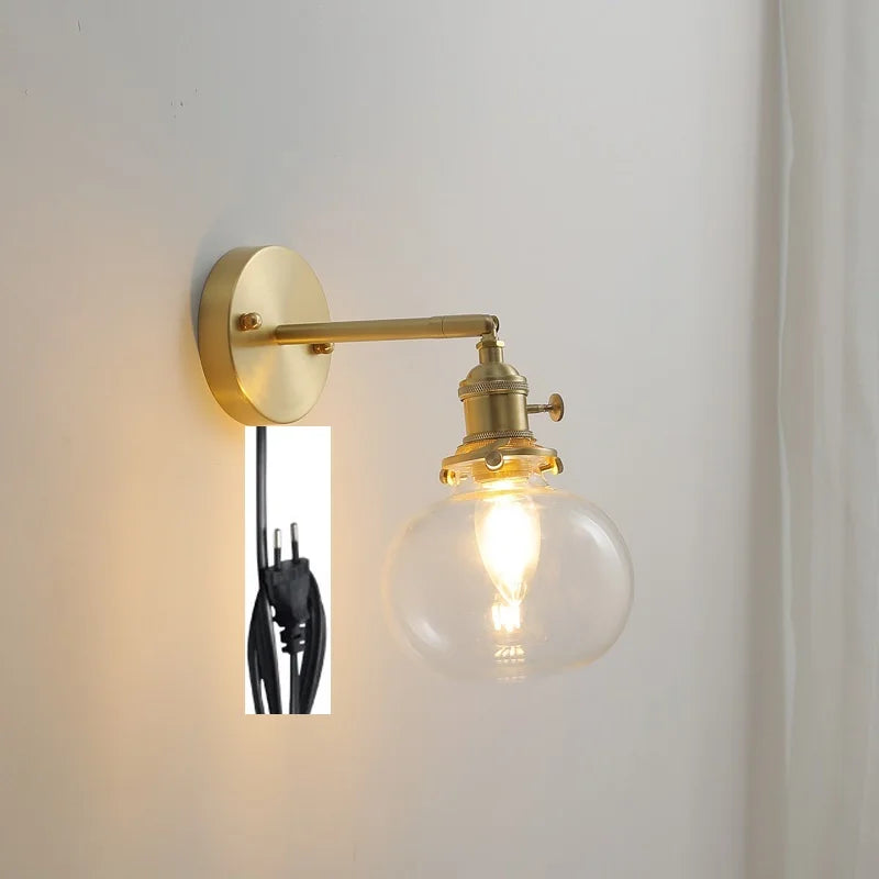 Decorbites™ Glas-Kugeln-Wandleuchte Moderne Nordische Wandleuchte für Schlafzimmer-Spiegel