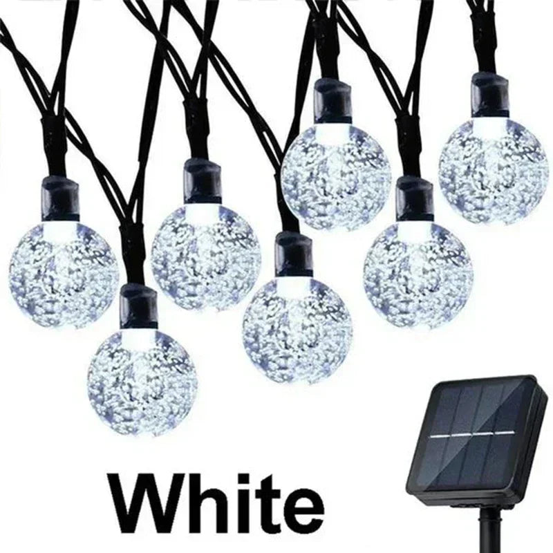 DecorBites™ Crystal Fairy Solar String Lights - 8 Modes Waterproof Outdoor Patio Decor