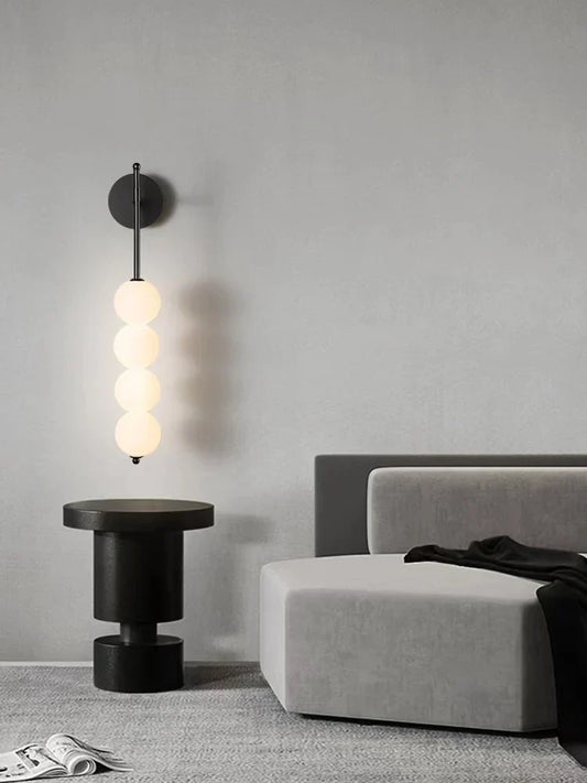 DecorBites™ Glass Ball LED Wall Sconce for Modern Living and Dining Room Decor