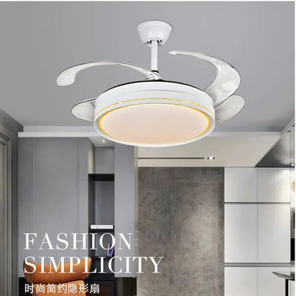 Decorbites™ LED-Deckenventilatoren mit Dekoration und Fernbedienung für Wohnzimmer, Schlafzimmer, Esszimmer