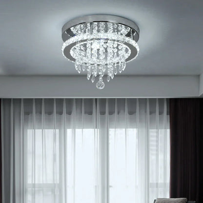 Decorbites™ Kristall-LED-Deckenleuchter: Fernbedienbares Dimmbare Rundleuchte für Luxuriöse Heimdekoration