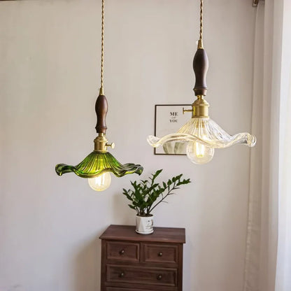 Decorbites™ Japanischer Stil Grüne Glas LED Hängelampe für die Wohnraumausstattung