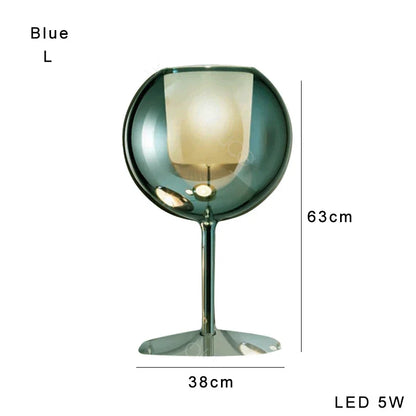 DecorBites™ Glass Gold Table Lamp: Luxury Designer Desk Light for Elegant Living Spaces