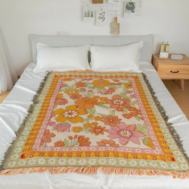 Decorbites™ Gitarrenjunge-Wurfbettdecke - Boho-Freizeit-Dekoration für Wohnzimmer oder Camping