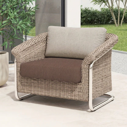 Striped Jacquard Patio Sofa Cover Elastic Luxury Fabric Sofa Seat Cushion Case Home Decor Thick Dustproof Outdoor Sofa Slipcover