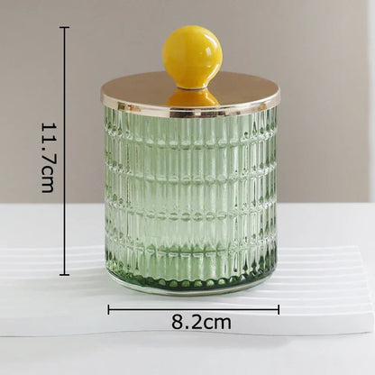 Decorbites™ Glas-Teedose Süßigkeitenpot Keramikball Dekoratives Aufbewahrungsglas