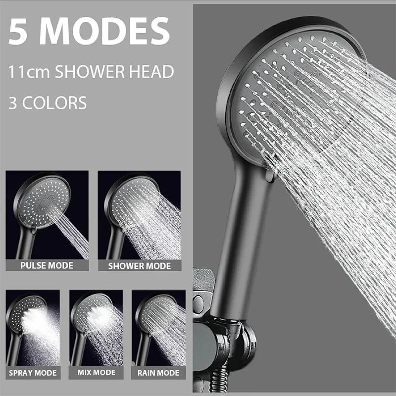 Decorbites™ 5-Stufen verstellbarer Hochdruck-Duschkopf für ein luxuriöses Badezimmererlebnis.