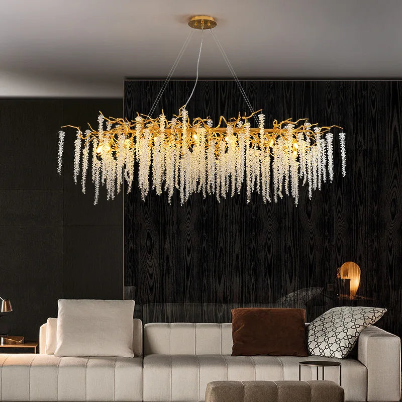 Decorbites™ Kristall-Quaste-Deckenleuchter für luxuriöse Wohnzimmer-, Halle- und Restaurantdekoration