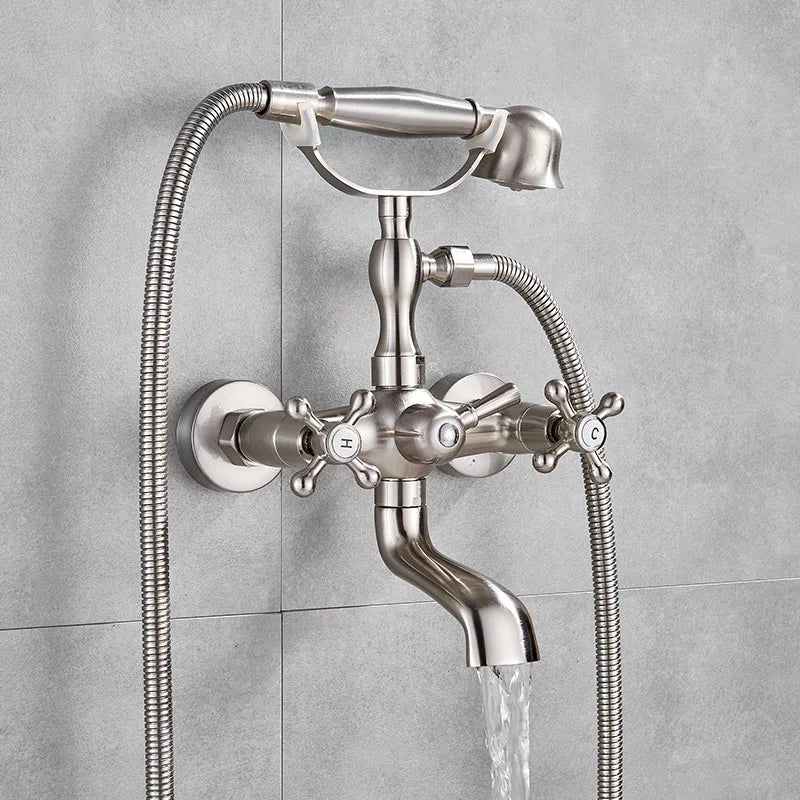 Decorbites™ Zweihandgriff Luxus-Badewannenarmatur mit Handbrause-Mischer