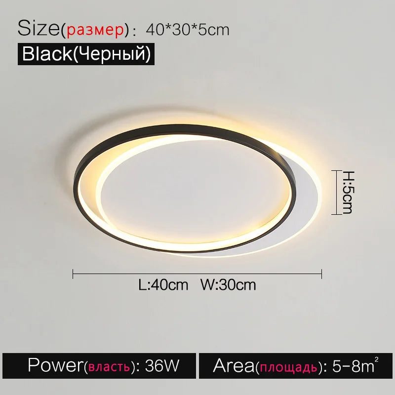Decorbites™ LED-Deckenleuchte-Set – Modern minimalistisches nordisches Schlafzimmer-Wohnzimmer-Beleuchtung