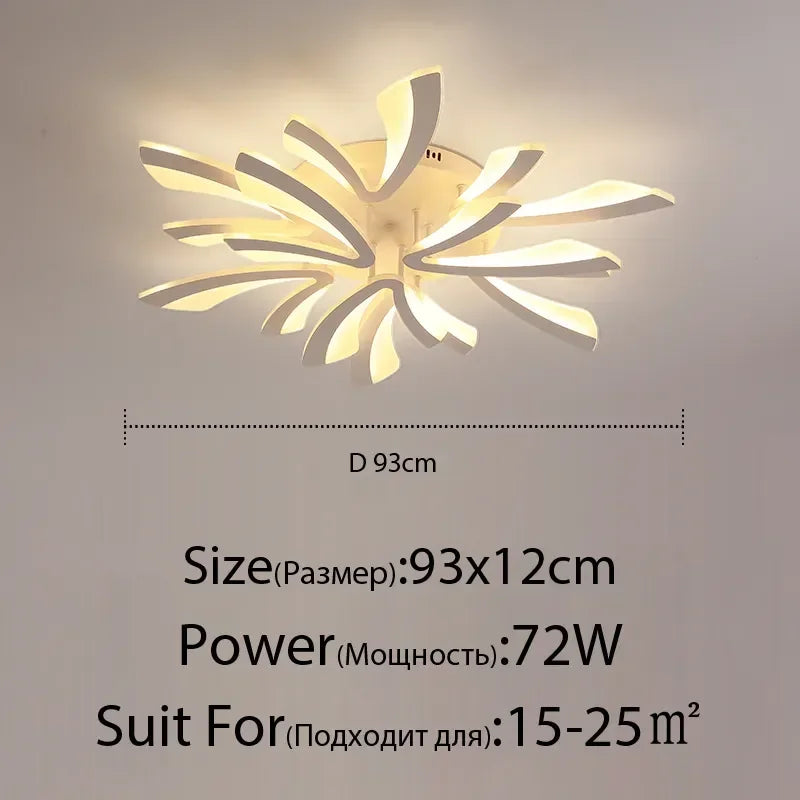 DecorBites™ LED Ceiling Chandelier with Remote Control for Home Décor