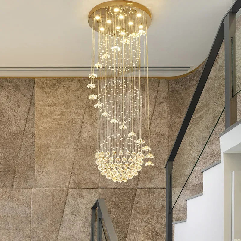 Decorbites™ Kristall-Hängeluster Innenleuchte für Treppenhaus-Zimmer-Dekoration