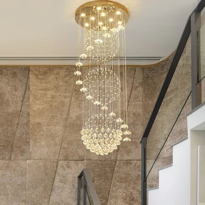 Decorbites™ Kristall-Hängeluster Innenleuchte für Treppenhaus-Zimmer-Dekoration
