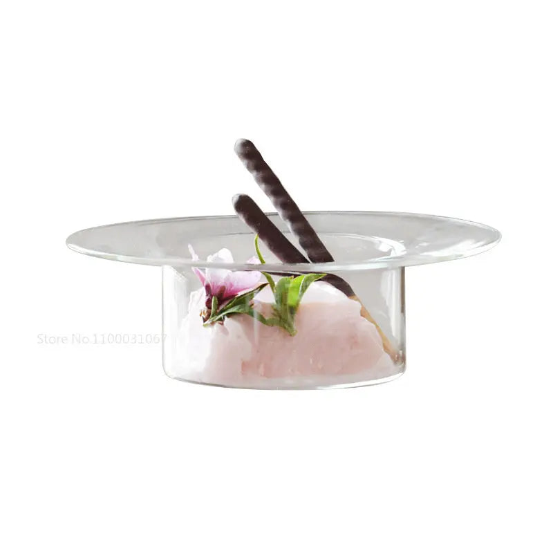 Decorbites™ Süßer Strohhut-Glas-Schüssel für Desserts und Früchte