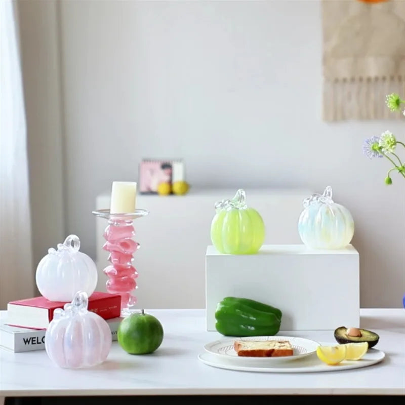 Decorbites™ Gradient-Glas-Kürbis-Dekorationsfigur für die Heimdekoration