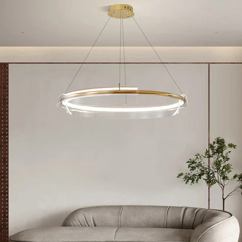 Decorbites™ Goldring-Leuchter LED-Hängeleuchte Moderne Hängelampe für die Heimdekoration