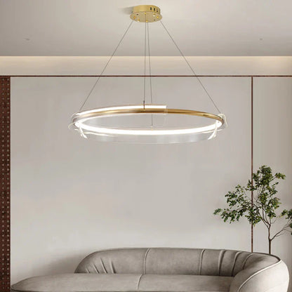 Decorbites™ Goldring-Leuchter LED-Hängeleuchte Moderne Hängelampe für die Heimdekoration
