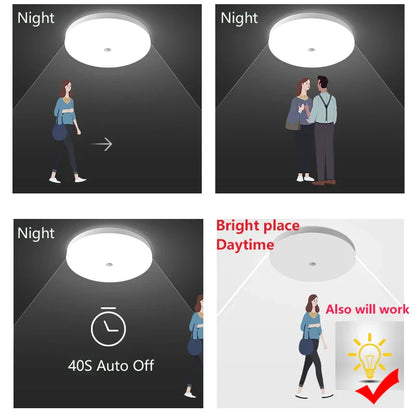 DecorBites™ Induction LED Ceiling Light Sensor Smart Room Lamp